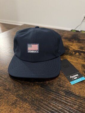 Melin Hydro The Legend Americana Navy Classic Fit Hat USA Flag NWT